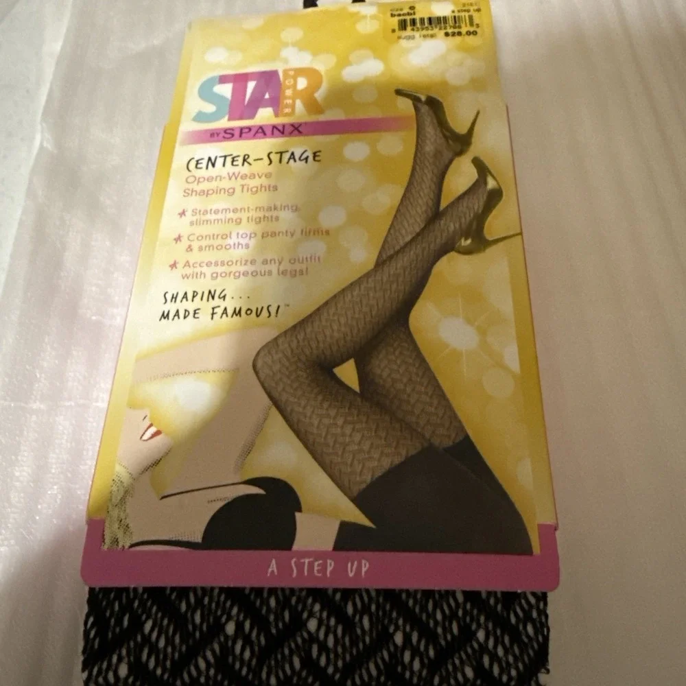 Lot of 4 STAR by Spanx Enter-Stage Shaping Tights Size C Mixed Pattern NIP